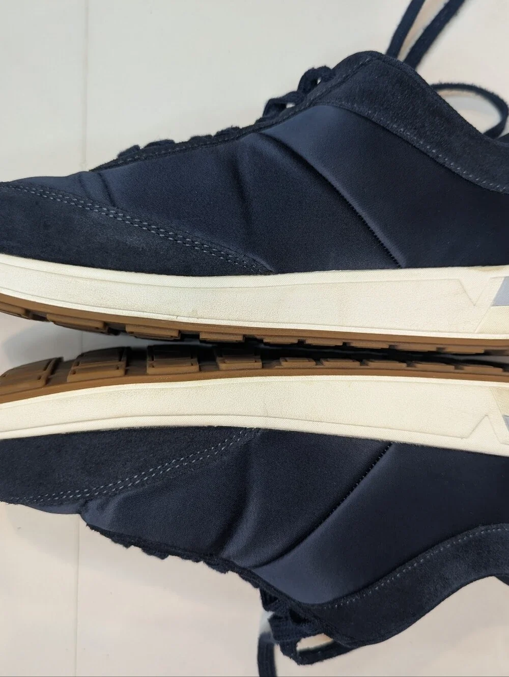 Vionic Breilyn Navy Blue Suede And Fabric Comfort Sneakers Women's Size 10